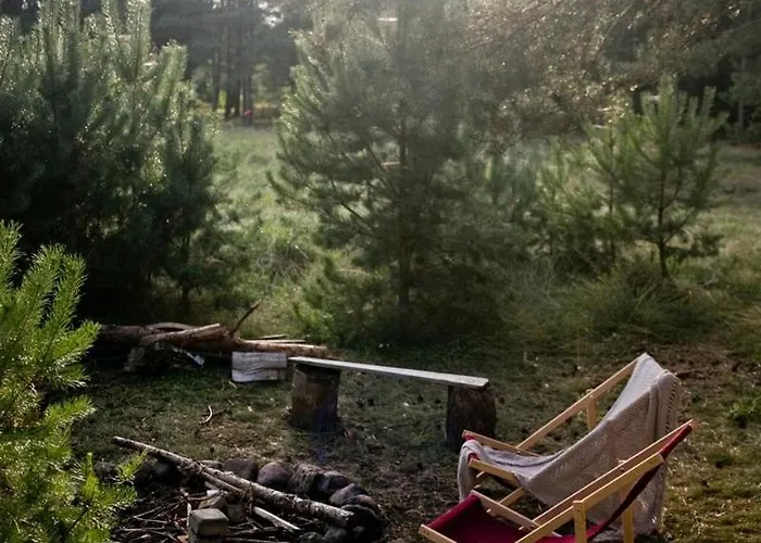 Сasa de vacaciones Przytulny Dom W Sosnowym Lesie Nad Rzeka I Jeziorem Rolbik